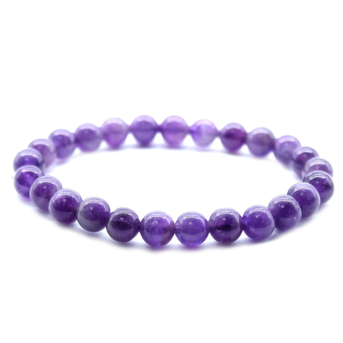 Bracelet Améthyste – Sérénité Intérieure en améthyste sur fond doux Brillanceleste - vue 4