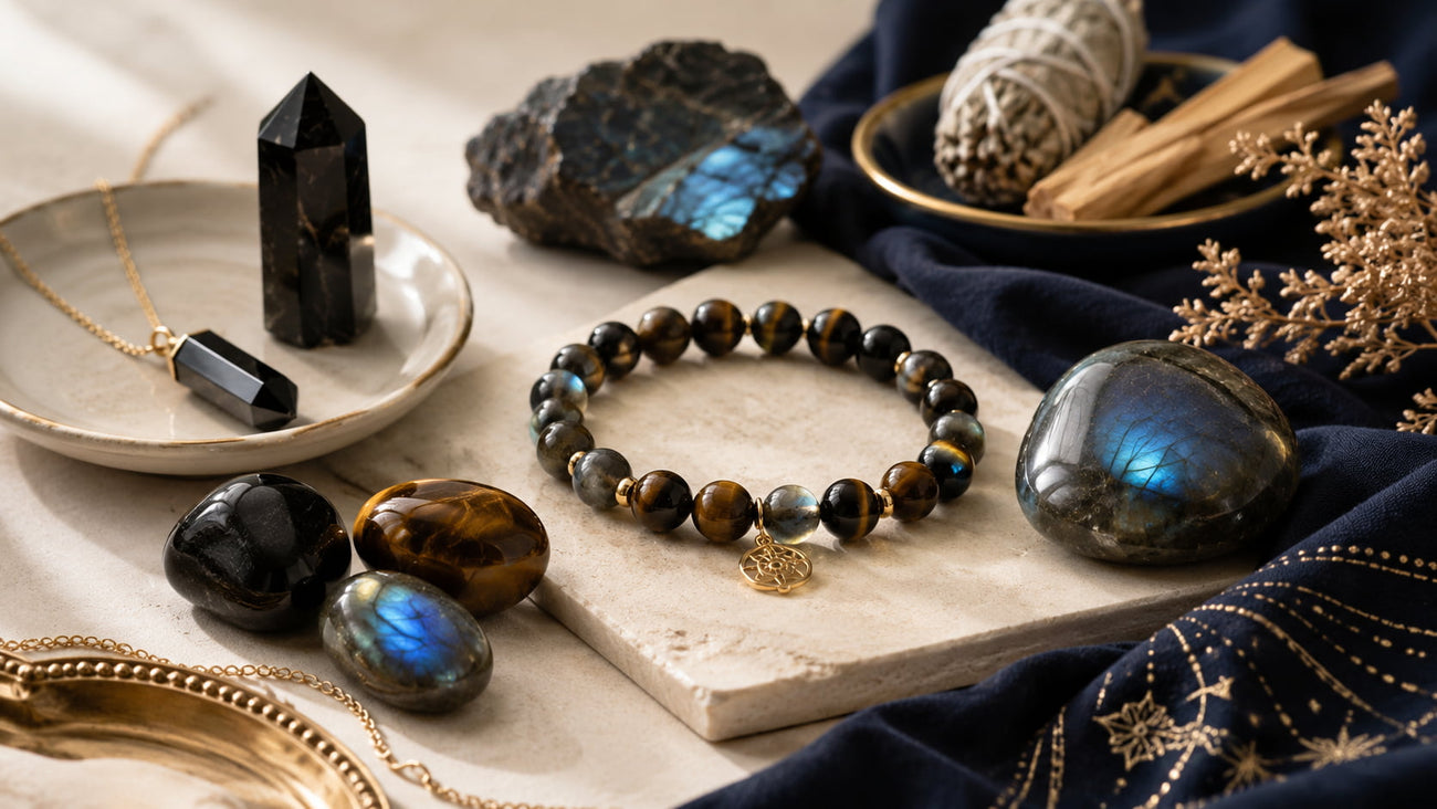 Labradorite, œil de tigre et pierres naturelles de protection