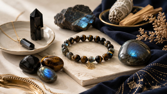 Labradorite, œil de tigre et pierres naturelles de protection