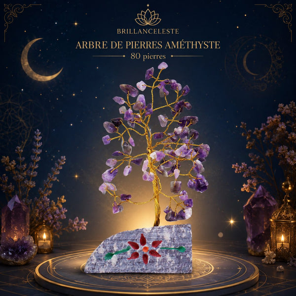 Arbre de pierres en améthyste de la collection Arbres de pierres et Décoration Brillanceleste