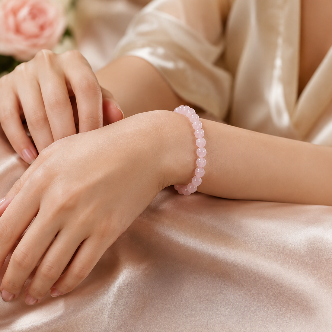 Natural Rose Quartz Bracelet – Love & Softness
