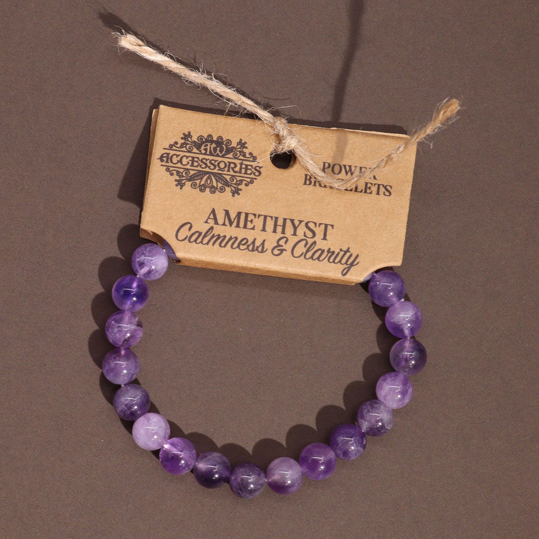Bracelet Améthyste – Sérénité Intérieure en améthyste sur fond doux Brillanceleste - vue 2