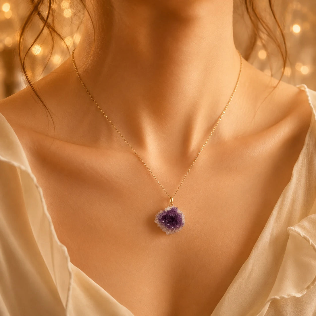 Raw Amethyst Necklace