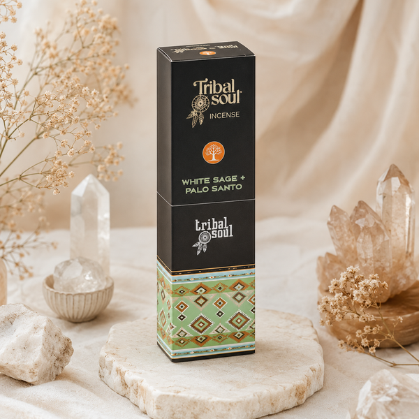 Encens Sauge Blanche et Palo Santo dans une ambiance douce Brillanceleste