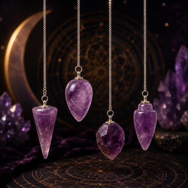 Pendule en améthyste pour sérénité et intuition – Brillanceleste